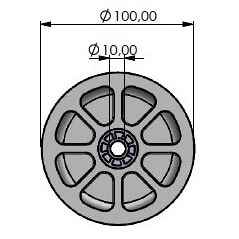 seilrolle 100-9 gleitlager 04300125-95-8-1